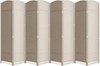 Cocosica 8 Panel Room Divider, 6Ft Folding Privacy Screen, Tall by cocosica
