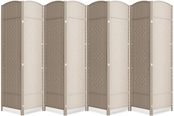 Cocosica 8 Panel Room Divider, 6Ft Folding Privacy Screen, Tall by cocosica