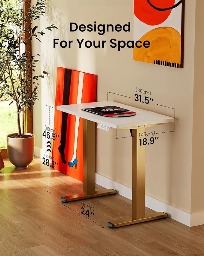 ErGear Height Adjustable Electric Standing Desk, 31.5 x 18.9 Inches Sit Stand - Image 3