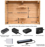 MobileVision Bamboo 12-Port Charging Station & Docking Organizer - Image 7