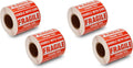 1000 Fragile Stickers 2 Rolls 2'' x 3'' Fragile - Handle with Care - Thank You Shipping Labels Stickers (500 Labels/Roll) (Pack of 2)