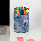 Leather Pen Holder for Desk Dragonfly Beautiful Pencil Cup Desktop Organizer - Image 5