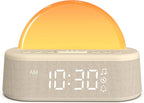 wake up light sunrise alarm clock, digital alarm, main product view