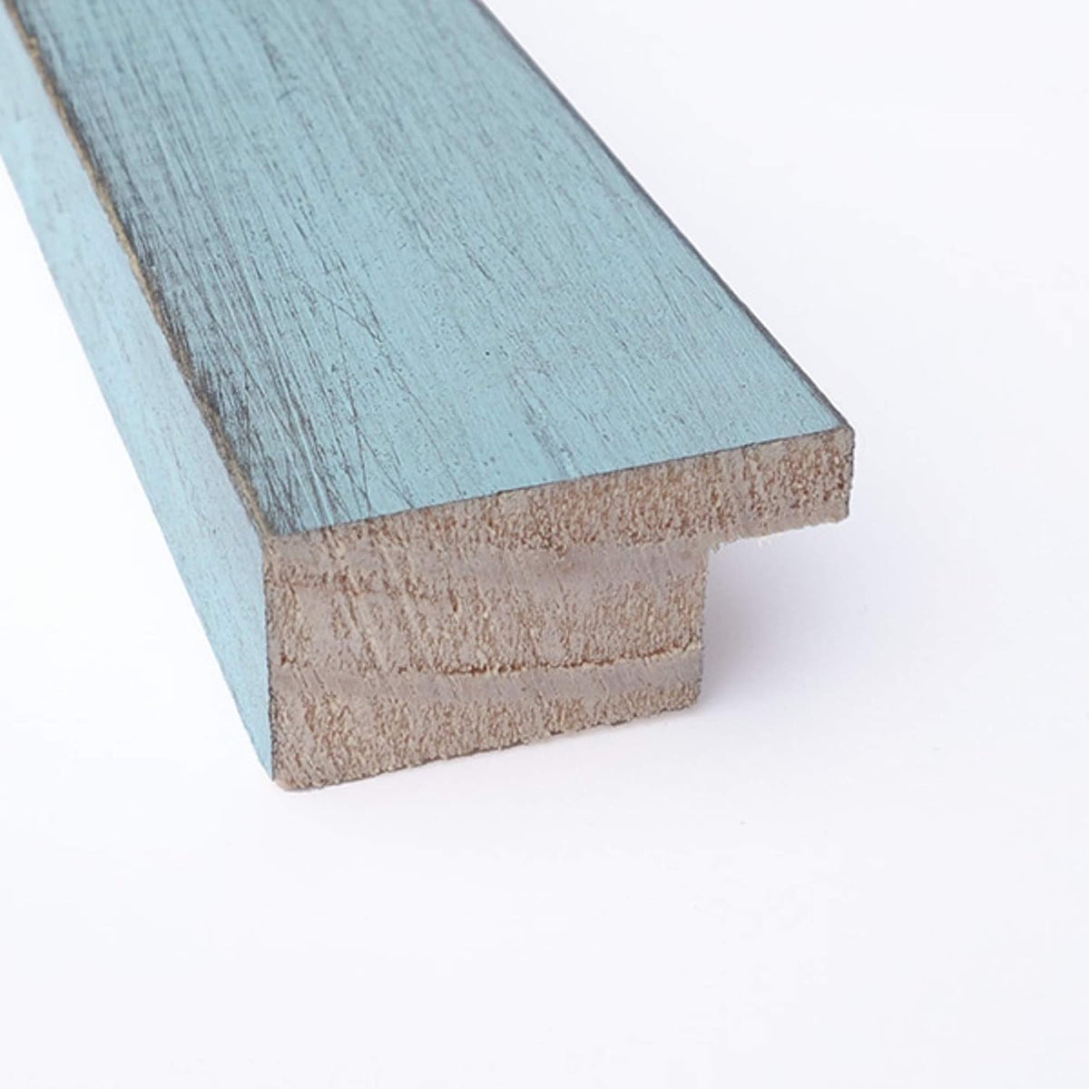 Amanti Art Blue Framed Magnetic Board, 50x22, Country Rustic Office Decor