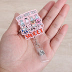 You are Too Sweet Funny Badge Reel | Retractable ID Card Badge Holder | Name - Image 3
