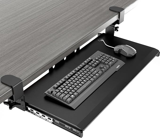 AX WABER Keyboard Tray Under Desk Pull Out by 1