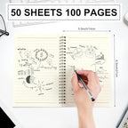 Yahenda 18 Pcs Spiral Notebook Bulk A5 Journal Lined 8.3'' x 5.5'' Writing - Image 3