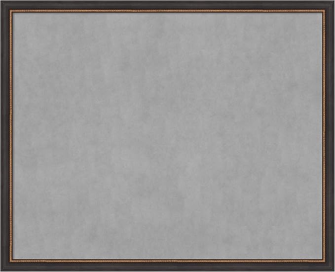 Amanti Art Black Framed Magnetic Board 35x43 X-Large Vision Board by AmantiArt