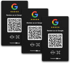 HotLabel Review Card 3-Pack + For Boosting Business Reviews + Black + NFC Tap & by Hotlabel