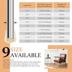 3/4" Round Rubber Chair Leg Tips Caps, Chair Leg Floor Protectors, Non-Slip - Image 6