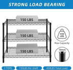 Guan River 3-Shelf Adjustable Metal Shelf Wire Shelving Unit Storage Rack - Image 4