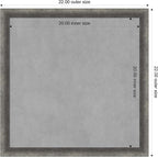 Amanti Art Grey Framed Magnetic Board 22x22 Medium Vision Board - Image 4