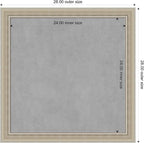 Amanti Art Silver Framed Magnetic Board 28x28 Medium Vision Board - Image 4