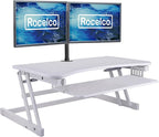 Rocelco 37.5" Height Adjustable Standing Desk Converter - Image 4