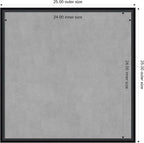 Amanti Art Black Framed Magnetic Board 25x25 Medium Vision Board - Image 3