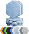 Amantech 12 Pack Acoustic Panels Self Adhesive Sound Proof Foam, High Density by Amantech