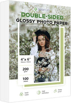 4x6 Photo Paper Double Sided Glossy, Goefun 200 GSM/54 LB Postcard Paper by Goefun