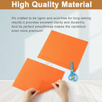 Silunkia 100 Sheets Orange Cardstock 8.5 x 11 Halloween Paper, 75lb Heavyweight - Image 4