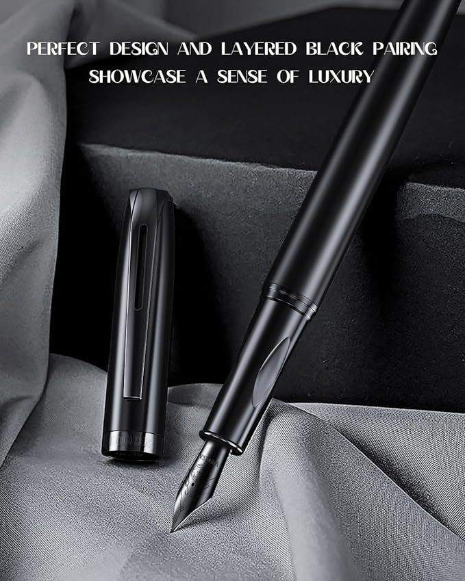 BOCIYER samurai Fountain Pen Set, Hand Polished Medium Nib, Calligraphy Nib - Image 3