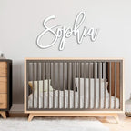 Personalized Wooden Name Sign for Nursery Wall Letters Custom Baby Name Sign - Image 2