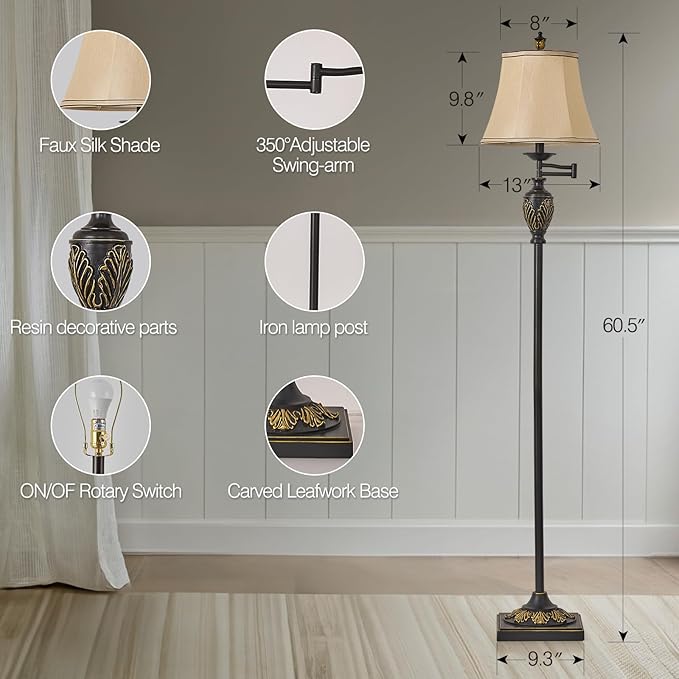Traditional LED Floor Lamp - Image 3