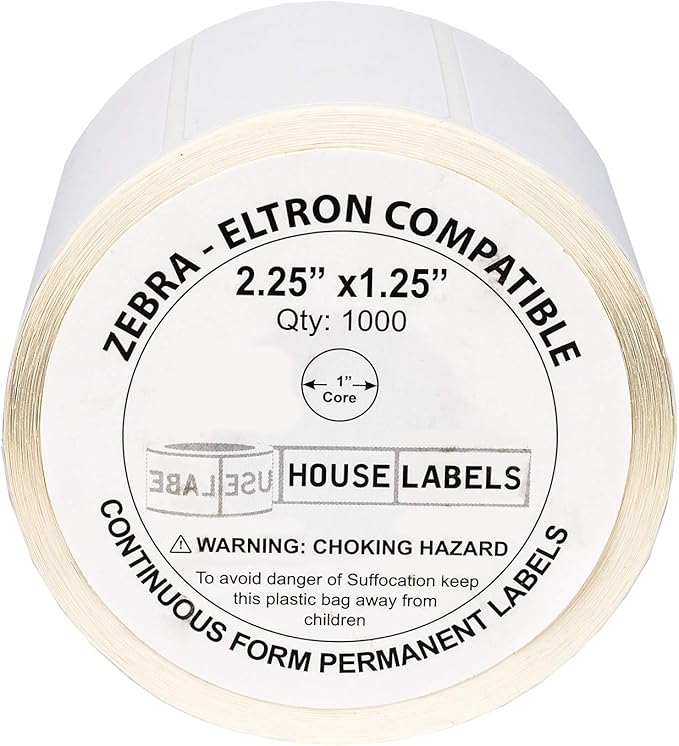 HOUSELABELS 2.25" x 1.25" Address Labels on 1" Core Compatible - Image 2