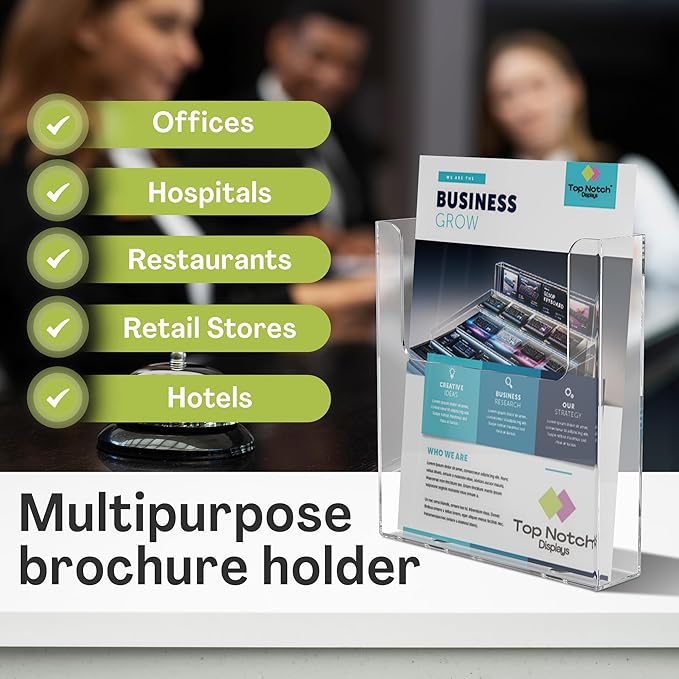 Top Notch Displays Acrylic Brochure Holder - Image 4