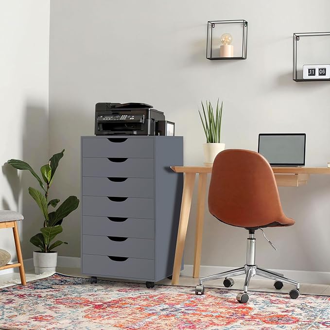 Naomi Home 7-Drawer Grey Dresser by NaomiHome