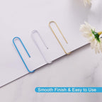 NEEWAY 200pcs Large Blue Paper Clips, 2 Inch Jumbo Paper Clip, Ceative Colored - Image 4