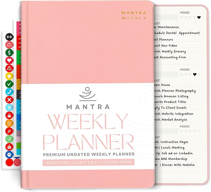 Mantra Planner 2026 Planner, Daily Journal & Gratitude Journal All-In-One by MantraPlanner