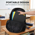 sunee folders with pockets(125 pack, black), 2 pocket, package contents