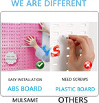 MULSAME Pegboard Combination Kit, 25.2" x 25.2" Wall Mounted Storage Set - Image 6
