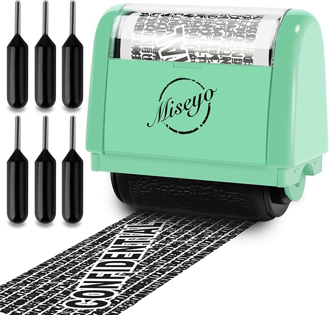 Miseyo Identity Theft Protection Roller Stamp Set by Miseyo