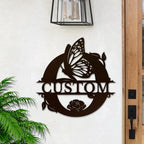 Personalized Custom Letter Name metal Signs, Custom Black Letter Monogram Wall - Image 2