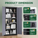 letaya metal garage storage cabinets with lock door on a desk or shelf