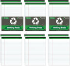 KAISA White Legal Pads Writing Pads Recycled Paper 5"x8" Narrow Ruled Lined - Image 8