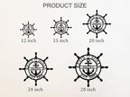 Personalized Wheel Ship Metal Sign, Custom Nautical Wall Decor, Custom Ship - Image 3