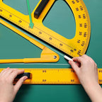 Magnetic Geometry Tool, Protractor, Triangle Rulers Easy Attachment Blackboard - Image 2