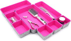 Welaxy Desk Drawer Organizer Tray Set, 8-Piece Office Drawer Organizers - Image 5