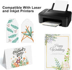 OcePor 100 Sheets White Cardstock Paper, Colored Printer Paper 8.5 x 11 - Image 5
