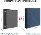 INFUN 1 Inch Telescoping 3 Ring Binder - Image 4