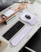 Ergonomic Mouse Pad and Keyboard Wrist Rest Support Set, Massage Design Mousepad - Image 4