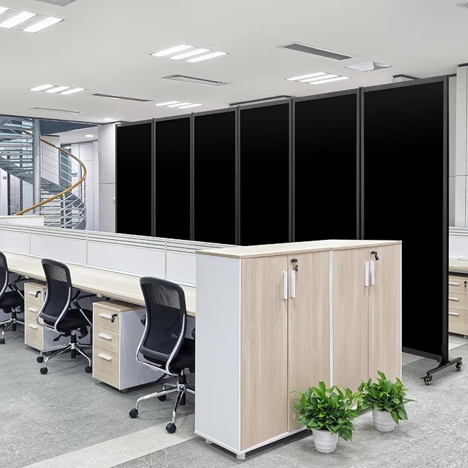 Upgrade Version Room Partition and Divider, Freestanding Rolling Dividers - Image 5