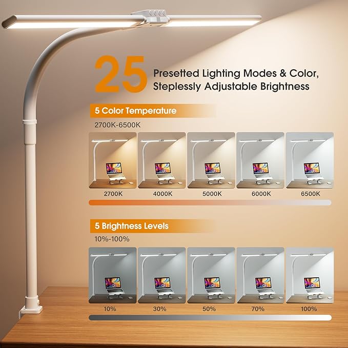 SIBRILLE LED Desk Lamp for Home Office - Image 3
