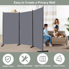 Room Divider 6FT Single Panel Privacy Screen, Portable Room Partitions and - Image 4