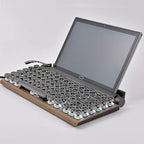 Adventurers Typewriter-Style Retro Mechanical Keyboard LED Backlight 83 Keys - Image 7