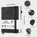 PERCUN Lined Journal Notebook for Men & Women, 160 Pages College Ruled Journal - Image 2