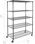 Seville Classics UltraDurable Heavy Duty NSF Solid Steel Wire Rack Storage Unit - Image 3
