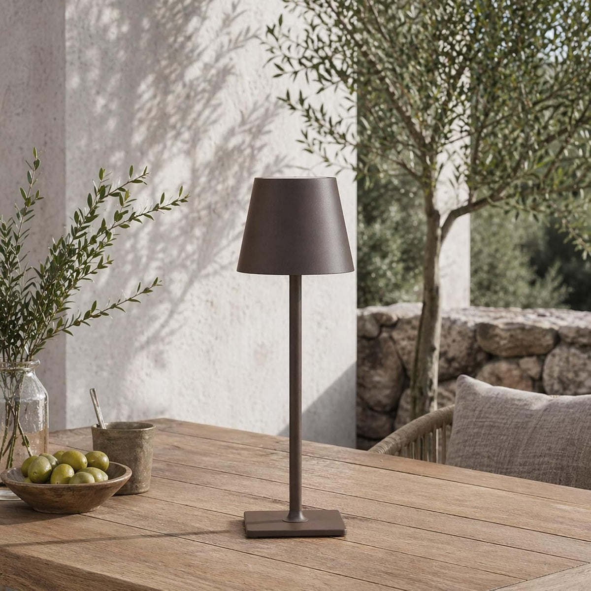 Yogaret Cordless Table lamp Brown 2pack for Restaurant Home Dinner Dining Kit...