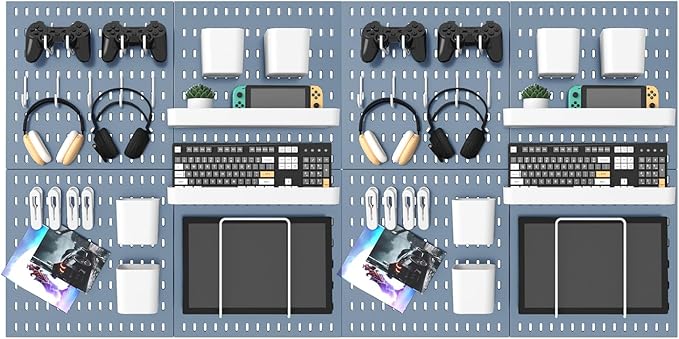 MULSAME Pegboard Combination Kit, 25.2" x 50.4" Wall Mounted Storage Set by MULSAME